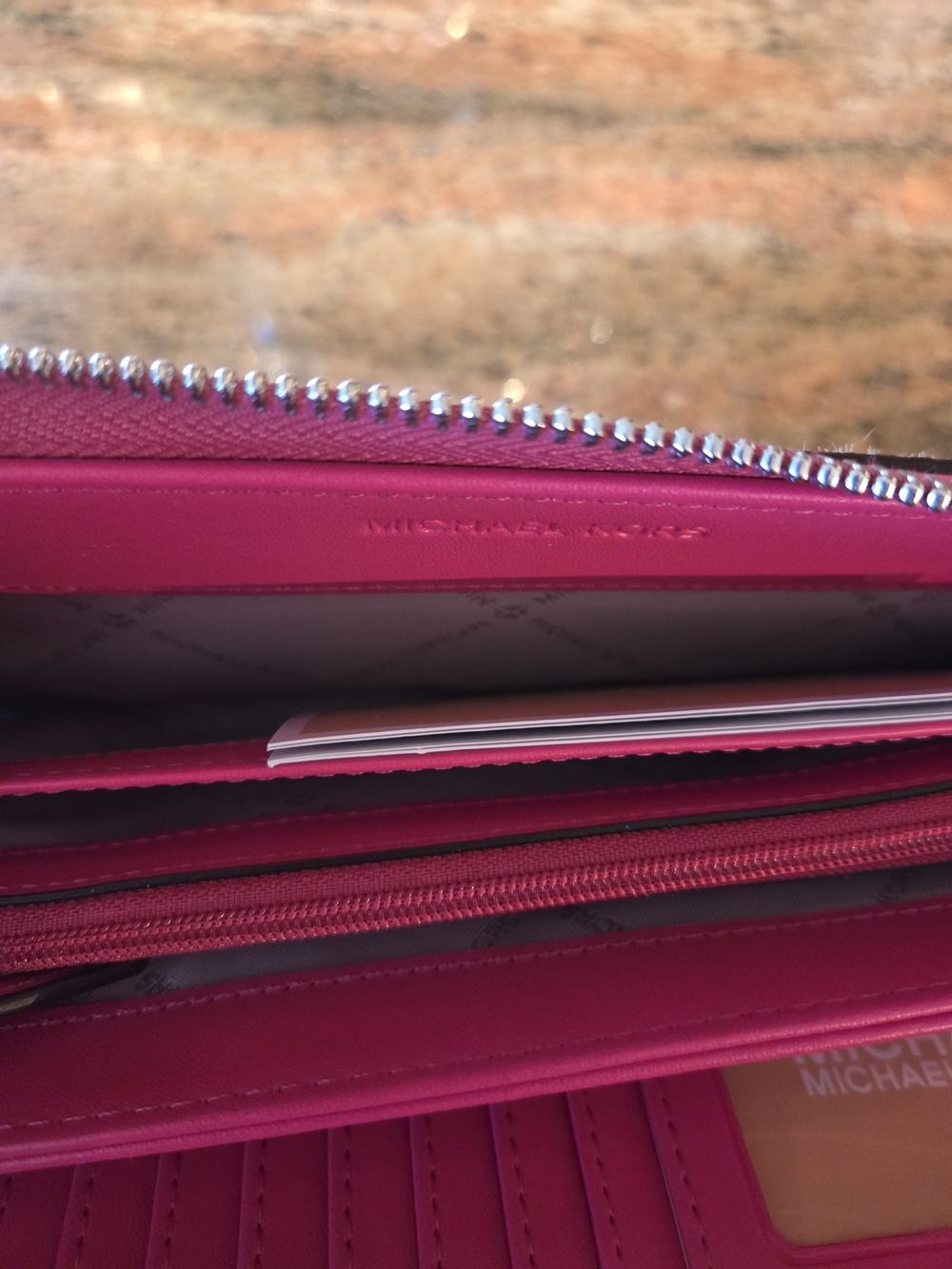 Michael Kors Hot Pink Zebra Print Calf Hair Mini Satchel with Wristlet - Picture 10 of 12
